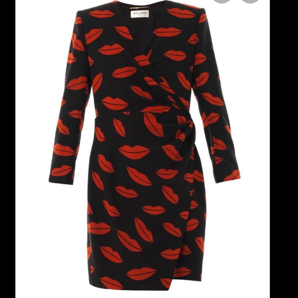 Saint Laurent Lip dress